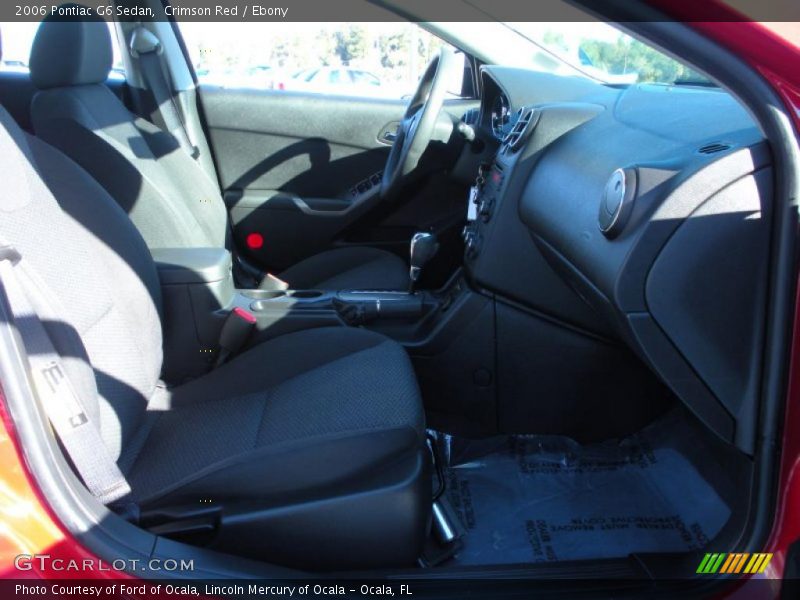Crimson Red / Ebony 2006 Pontiac G6 Sedan