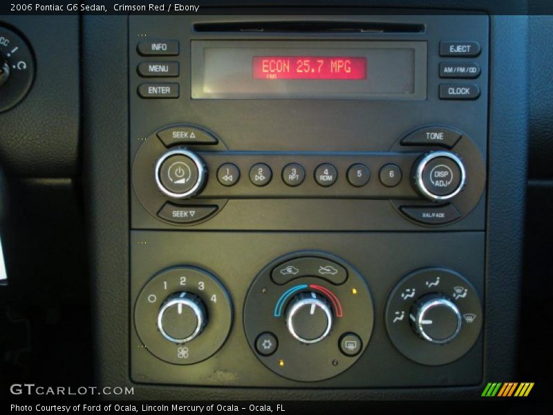 Crimson Red / Ebony 2006 Pontiac G6 Sedan