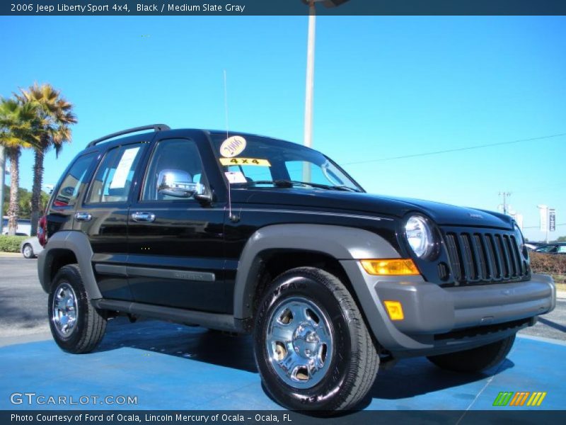 Black / Medium Slate Gray 2006 Jeep Liberty Sport 4x4