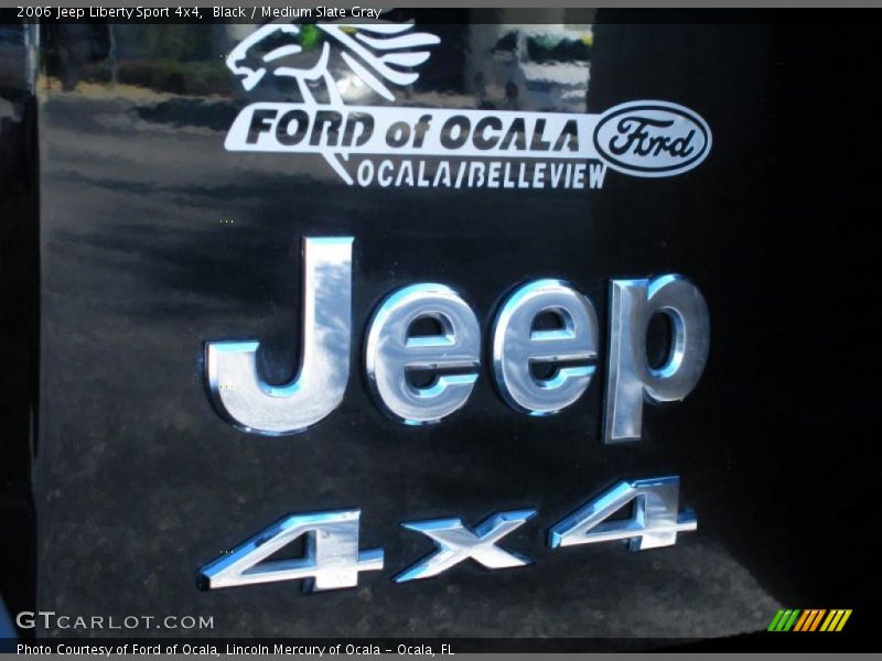 Black / Medium Slate Gray 2006 Jeep Liberty Sport 4x4