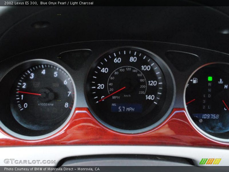 Blue Onyx Pearl / Light Charcoal 2002 Lexus ES 300