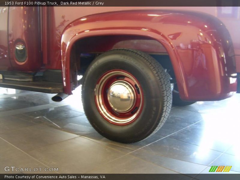 Dark Red Metallic / Grey 1953 Ford F100 Pickup Truck