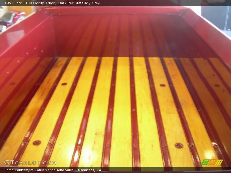 Dark Red Metallic / Grey 1953 Ford F100 Pickup Truck