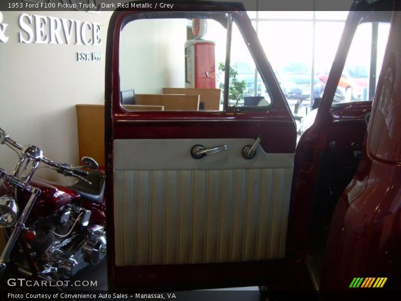 Dark Red Metallic / Grey 1953 Ford F100 Pickup Truck