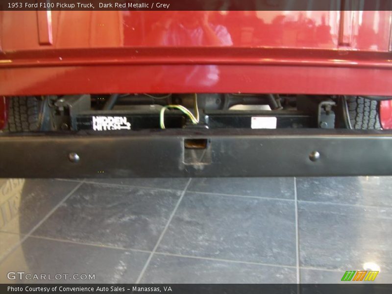 Dark Red Metallic / Grey 1953 Ford F100 Pickup Truck