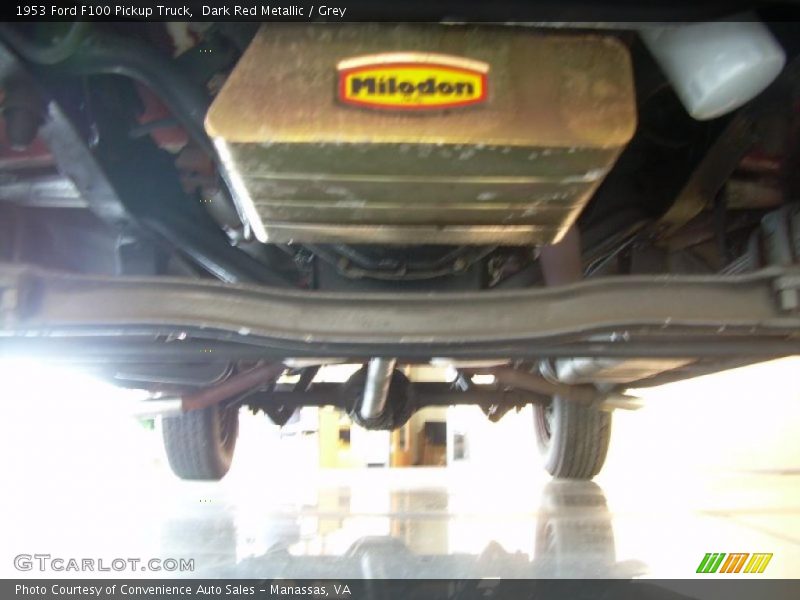 Dark Red Metallic / Grey 1953 Ford F100 Pickup Truck