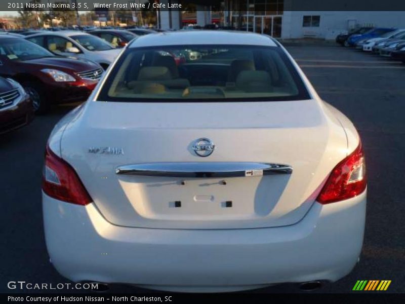 Winter Frost White / Cafe Latte 2011 Nissan Maxima 3.5 S