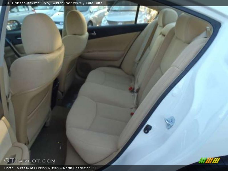 Winter Frost White / Cafe Latte 2011 Nissan Maxima 3.5 S