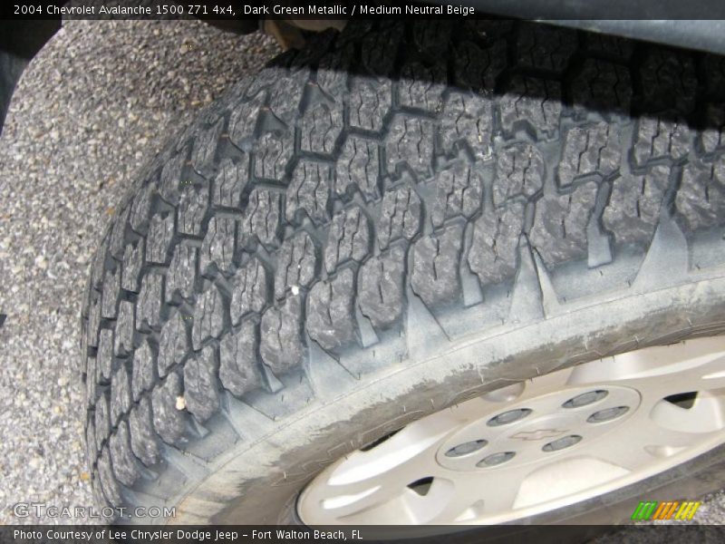 Dark Green Metallic / Medium Neutral Beige 2004 Chevrolet Avalanche 1500 Z71 4x4