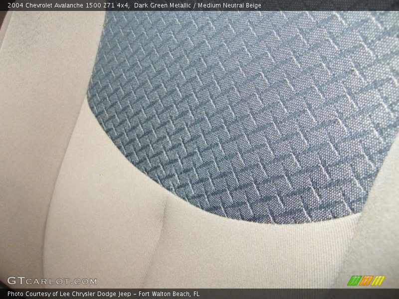 Dark Green Metallic / Medium Neutral Beige 2004 Chevrolet Avalanche 1500 Z71 4x4