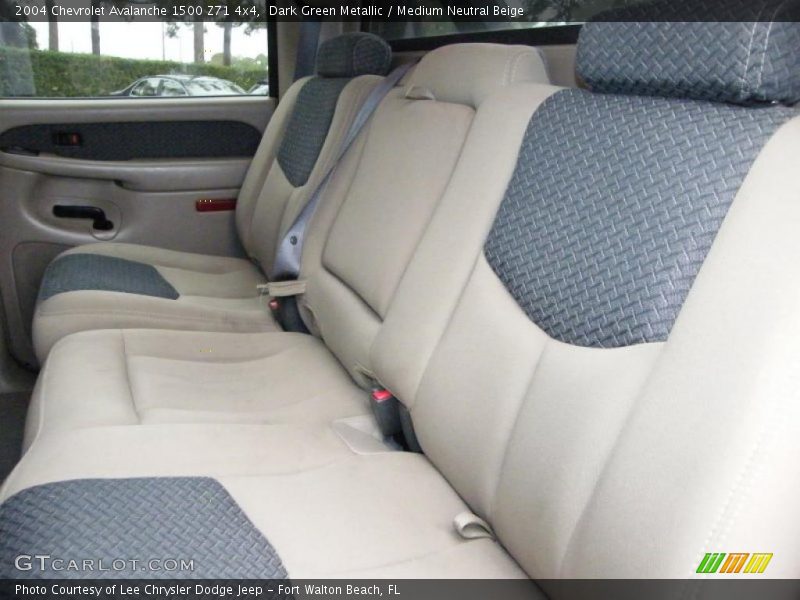 Dark Green Metallic / Medium Neutral Beige 2004 Chevrolet Avalanche 1500 Z71 4x4