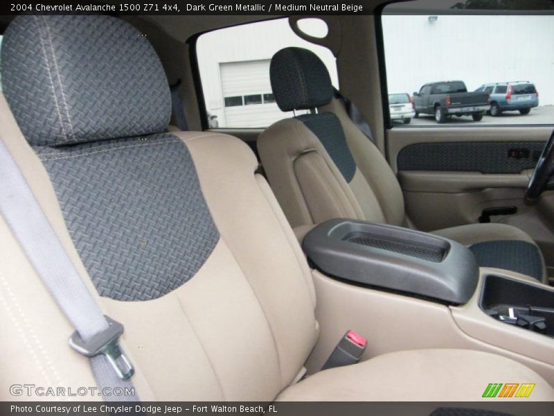 Dark Green Metallic / Medium Neutral Beige 2004 Chevrolet Avalanche 1500 Z71 4x4