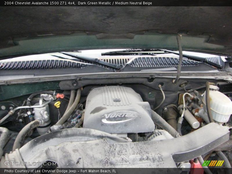 Dark Green Metallic / Medium Neutral Beige 2004 Chevrolet Avalanche 1500 Z71 4x4