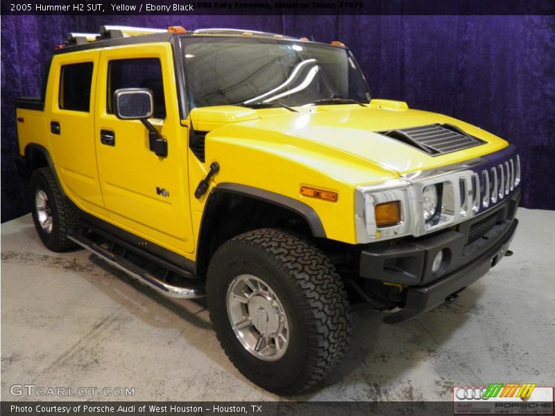 Yellow / Ebony Black 2005 Hummer H2 SUT
