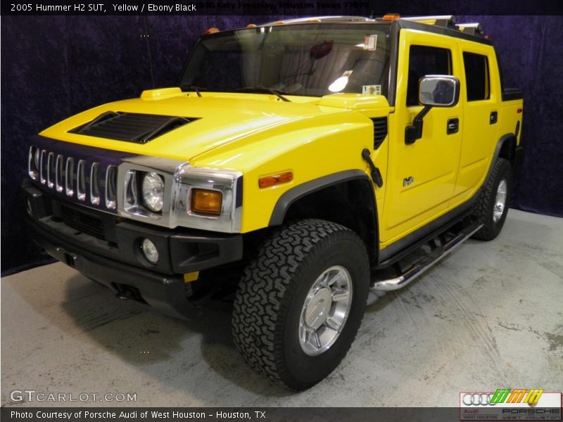 Yellow / Ebony Black 2005 Hummer H2 SUT