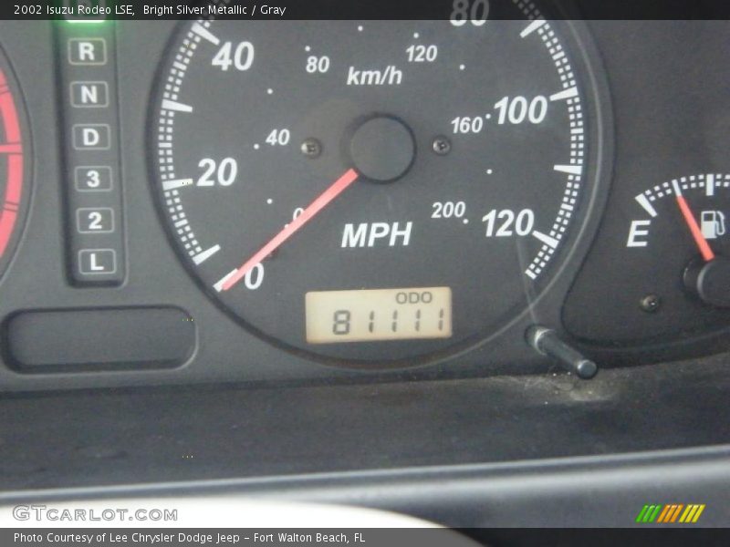Bright Silver Metallic / Gray 2002 Isuzu Rodeo LSE