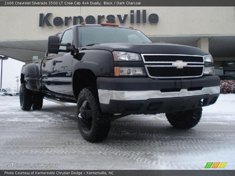 Black / Dark Charcoal 2006 Chevrolet Silverado 3500 LT Crew Cab 4x4 Dually