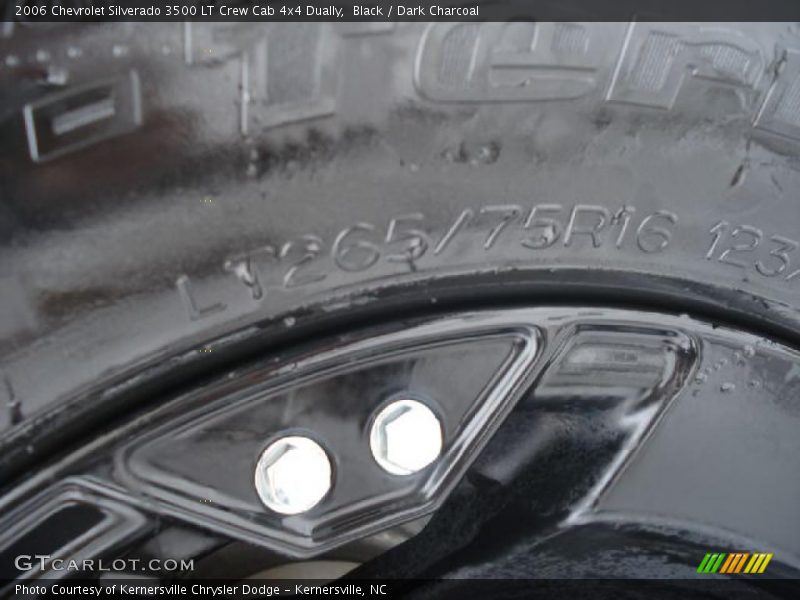 Black / Dark Charcoal 2006 Chevrolet Silverado 3500 LT Crew Cab 4x4 Dually