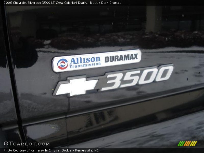 Black / Dark Charcoal 2006 Chevrolet Silverado 3500 LT Crew Cab 4x4 Dually