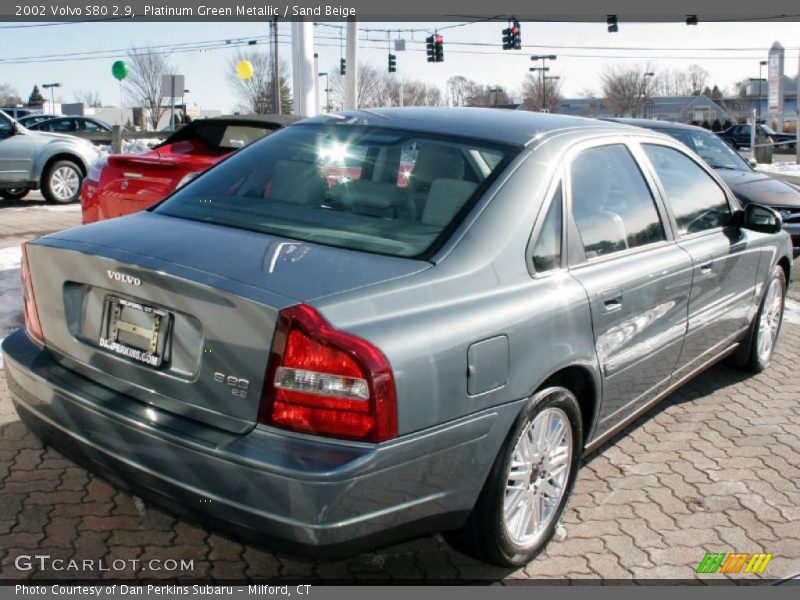 Platinum Green Metallic / Sand Beige 2002 Volvo S80 2.9