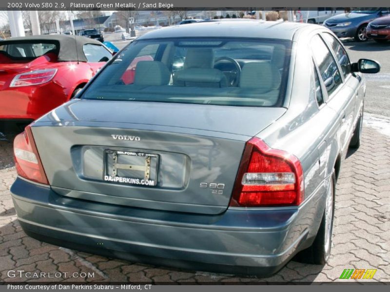 Platinum Green Metallic / Sand Beige 2002 Volvo S80 2.9