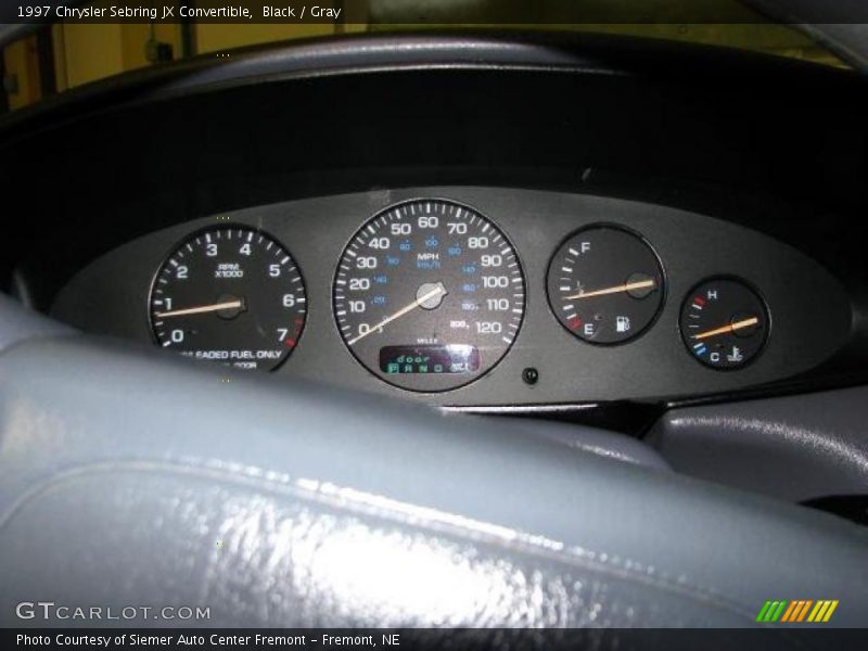 Black / Gray 1997 Chrysler Sebring JX Convertible