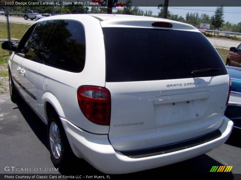 Stone White / Taupe 2003 Dodge Grand Caravan eL