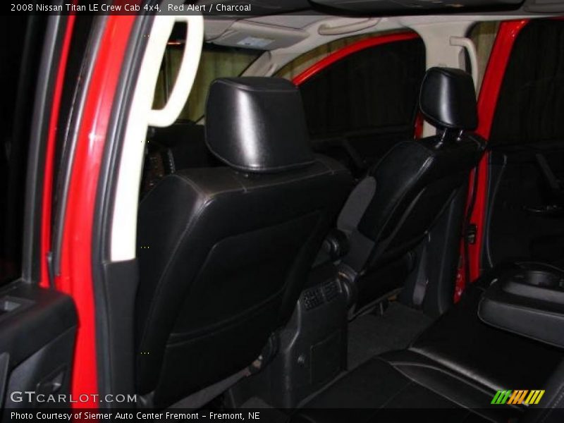 Red Alert / Charcoal 2008 Nissan Titan LE Crew Cab 4x4