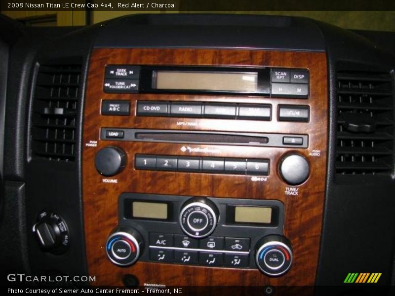Red Alert / Charcoal 2008 Nissan Titan LE Crew Cab 4x4