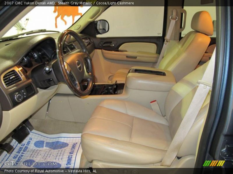 Stealth Gray Metallic / Cocoa/Light Cashmere 2007 GMC Yukon Denali AWD