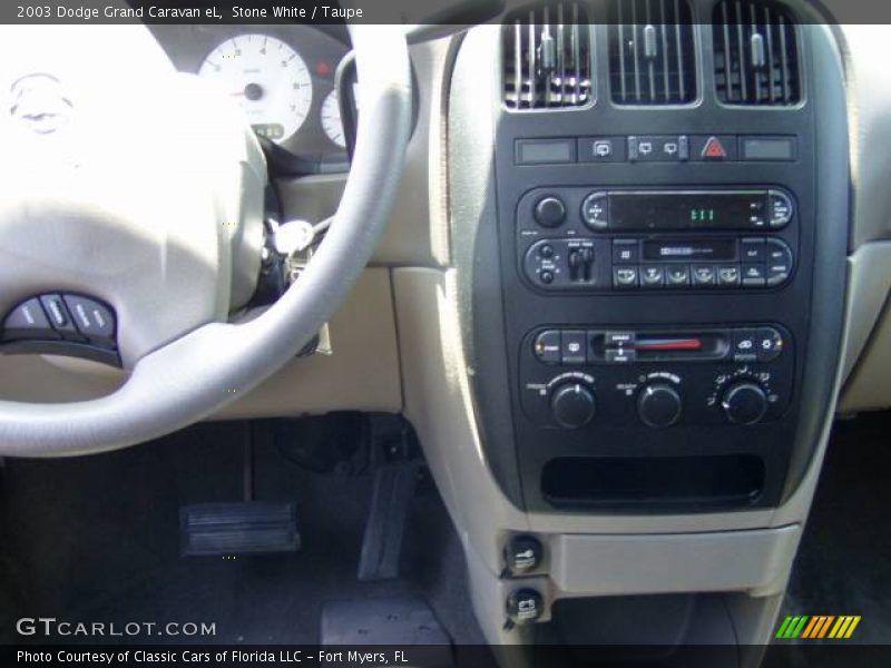 Stone White / Taupe 2003 Dodge Grand Caravan eL