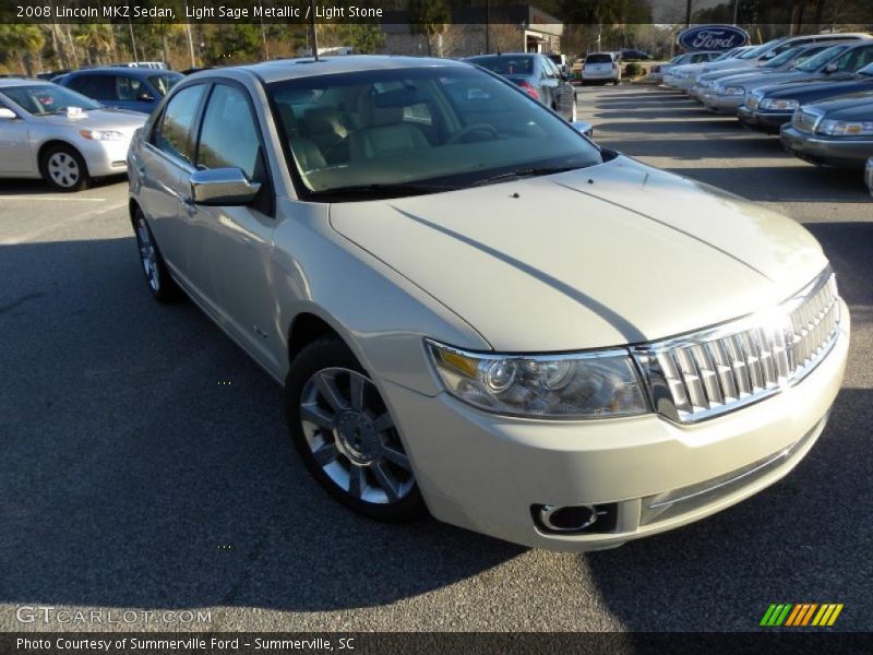 Light Sage Metallic / Light Stone 2008 Lincoln MKZ Sedan