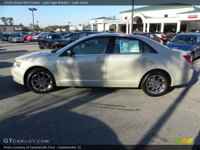 Light Sage Metallic / Light Stone 2008 Lincoln MKZ Sedan