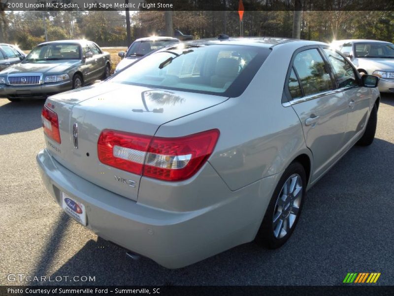 Light Sage Metallic / Light Stone 2008 Lincoln MKZ Sedan