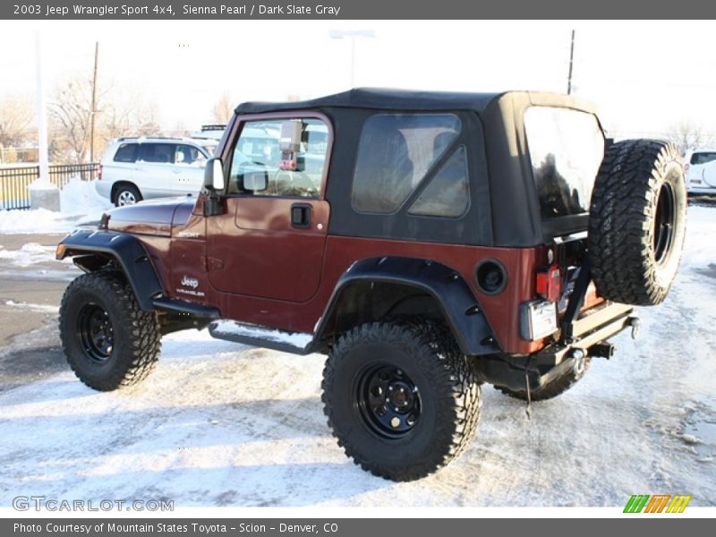 Sienna Pearl / Dark Slate Gray 2003 Jeep Wrangler Sport 4x4