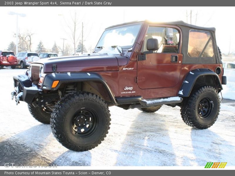Sienna Pearl / Dark Slate Gray 2003 Jeep Wrangler Sport 4x4