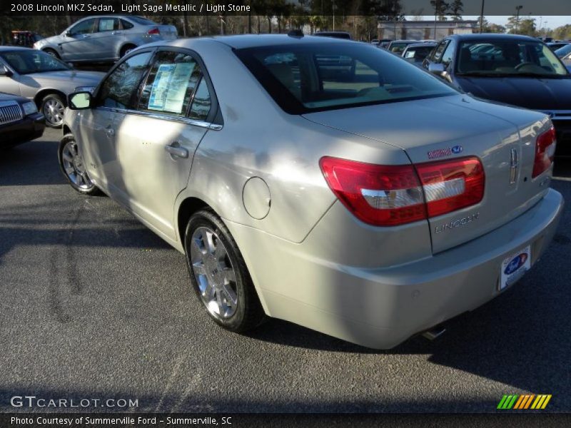 Light Sage Metallic / Light Stone 2008 Lincoln MKZ Sedan