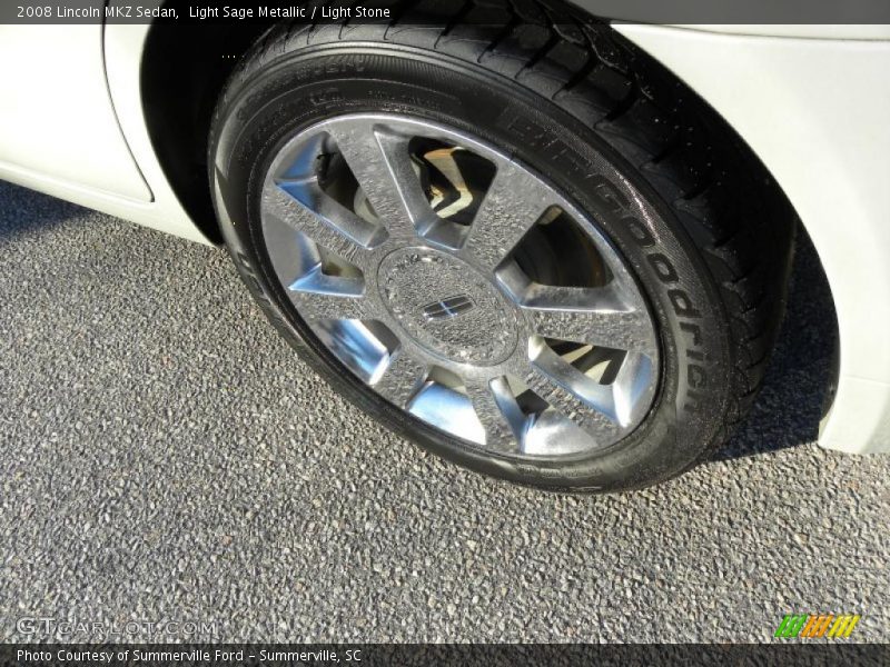 Light Sage Metallic / Light Stone 2008 Lincoln MKZ Sedan