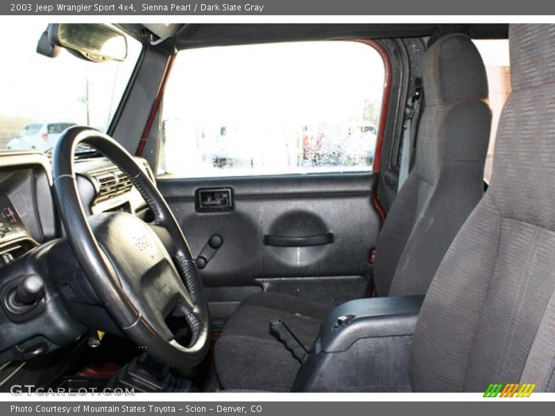 Sienna Pearl / Dark Slate Gray 2003 Jeep Wrangler Sport 4x4