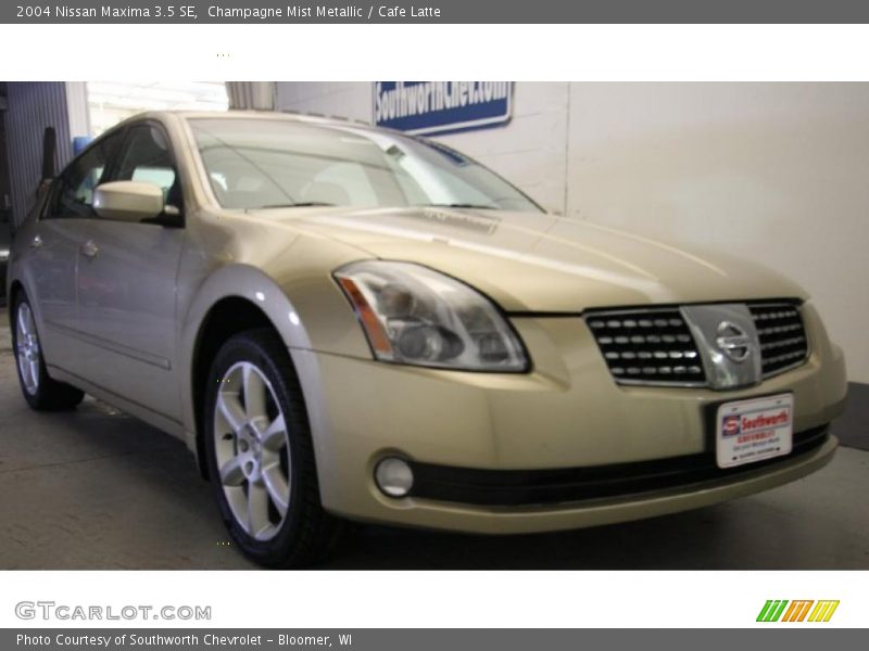 Champagne Mist Metallic / Cafe Latte 2004 Nissan Maxima 3.5 SE