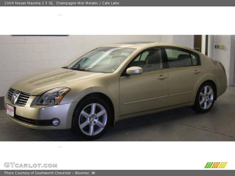 Champagne Mist Metallic / Cafe Latte 2004 Nissan Maxima 3.5 SE