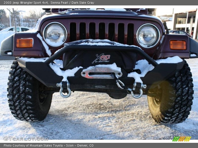 Sienna Pearl / Dark Slate Gray 2003 Jeep Wrangler Sport 4x4