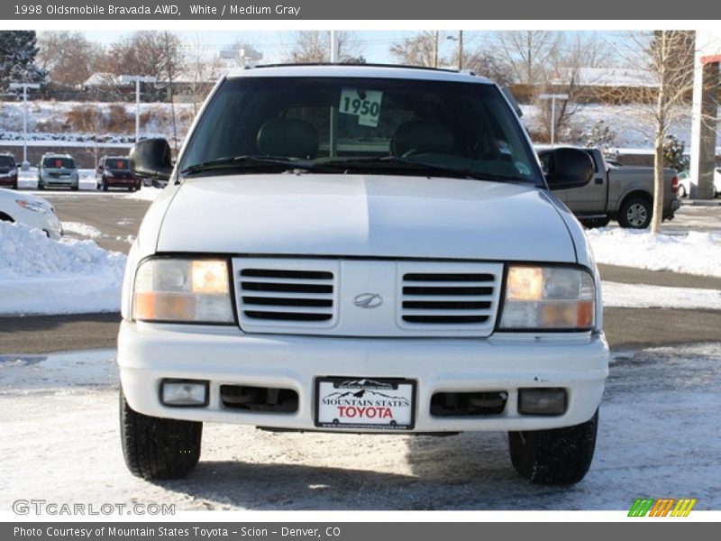 White / Medium Gray 1998 Oldsmobile Bravada AWD