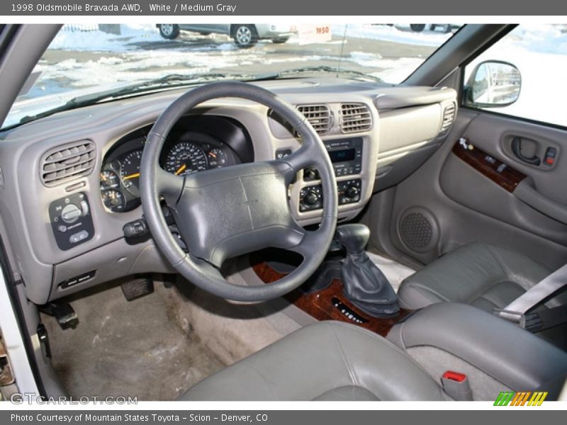 White / Medium Gray 1998 Oldsmobile Bravada AWD