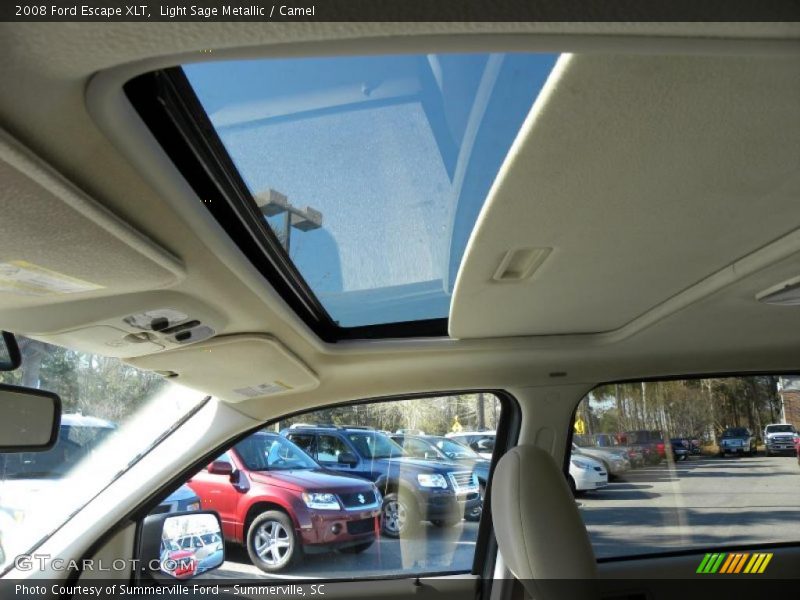 Light Sage Metallic / Camel 2008 Ford Escape XLT