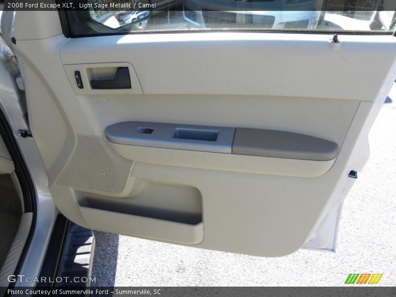 Light Sage Metallic / Camel 2008 Ford Escape XLT