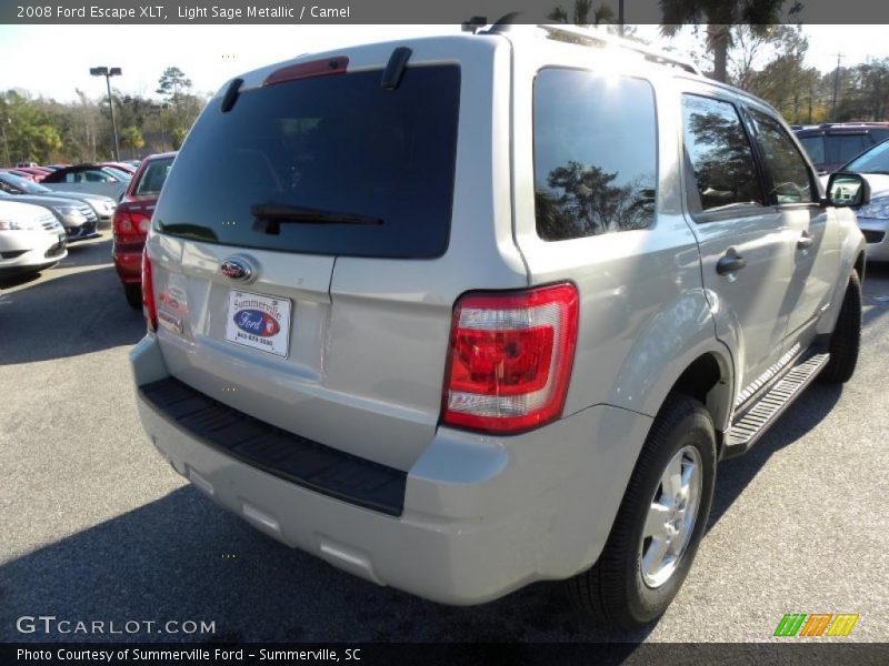 Light Sage Metallic / Camel 2008 Ford Escape XLT