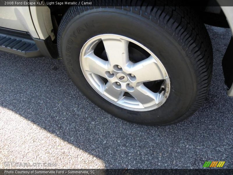 Light Sage Metallic / Camel 2008 Ford Escape XLT