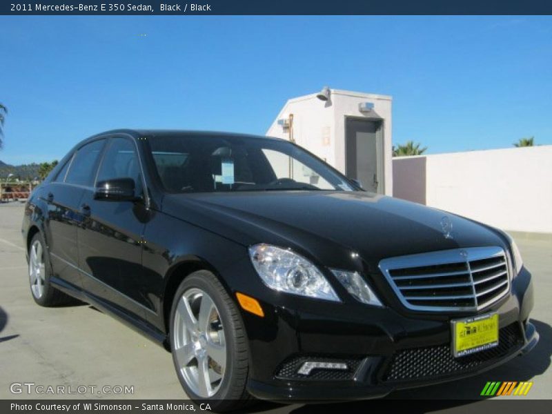 Black / Black 2011 Mercedes-Benz E 350 Sedan