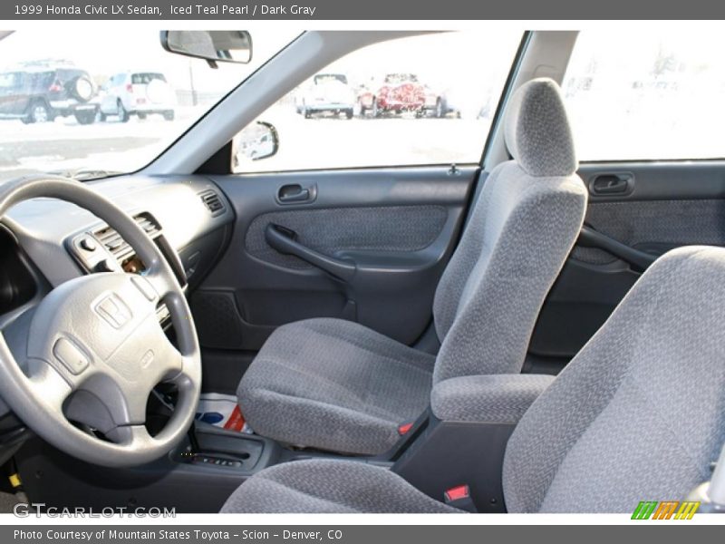 Iced Teal Pearl / Dark Gray 1999 Honda Civic LX Sedan